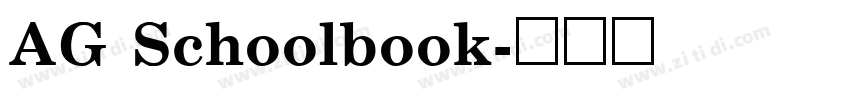 AG Schoolbook字体转换 AG Schoolbook字体转换